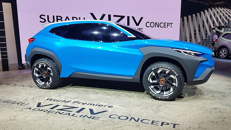 Subaru präsentiert die Studie VIZIV Adrenaline Concept beim Genfer Automobilsalon 2019.