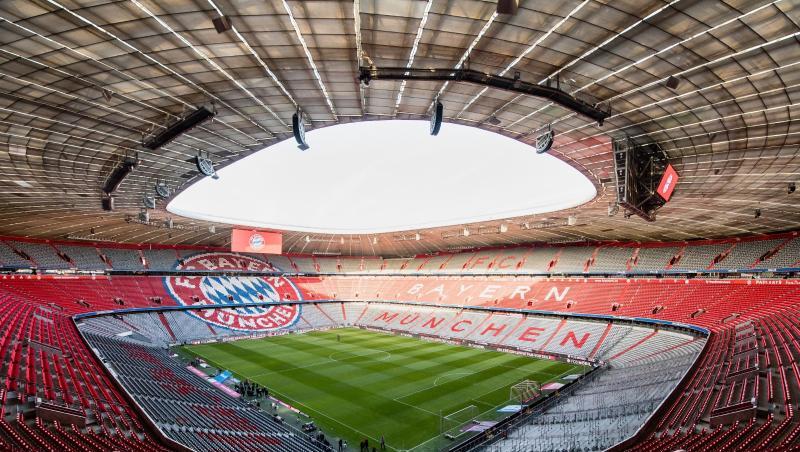 Blick auf die leere Allianz Arena vor Spielbeginn. Foto: Matthias Balk/dpa/Archivbild Blick auf die leere Allianz Arena vor Spielbeginn. Foto: Matthias Balk/dpa/Archivbild