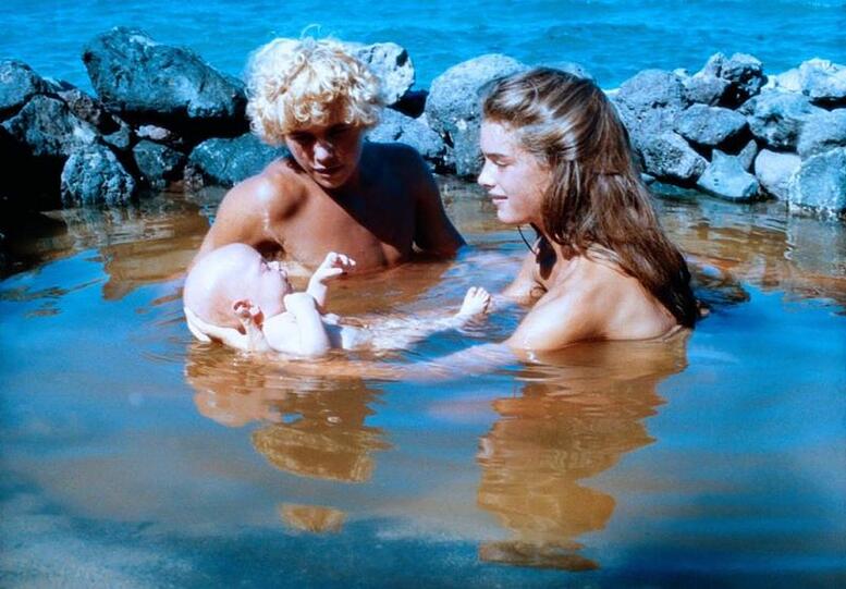 Die auf einer unber&uuml;hrten Insel gestrandeten Richard (Christopher Atkins) und Emmeline (Brooke Shields) wachsen zu Teenagern heran, die sich ineinander verlieben, ihre Sexualit&auml;t entdecken und schlie&szlig;lich ein Kind zeugen.