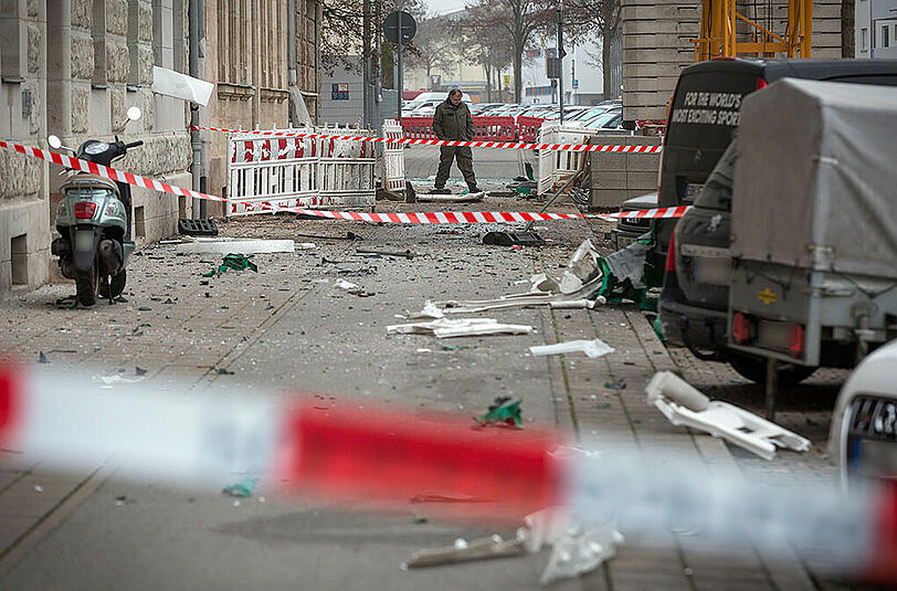 Die Dixi-Klo-Explosion sorgte in der Fürther Südstadt für Verwüstung und massive Schäden. Die Bilder vom Tatort.