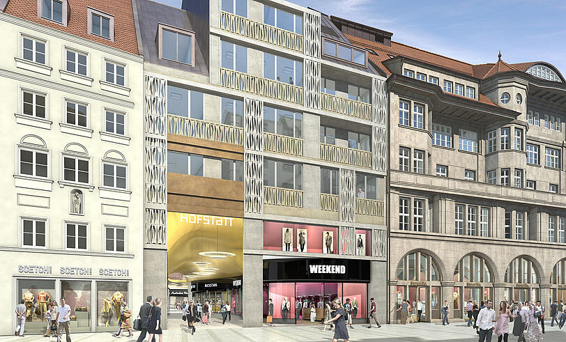 Lückenschluss: So soll die Sendlinger Straße 10 nach der Hofstatt-Eröffnung ausschauen.