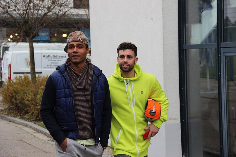 Leonardo und Rodri verließen am Dienstag zusammen das Trainingsgelände