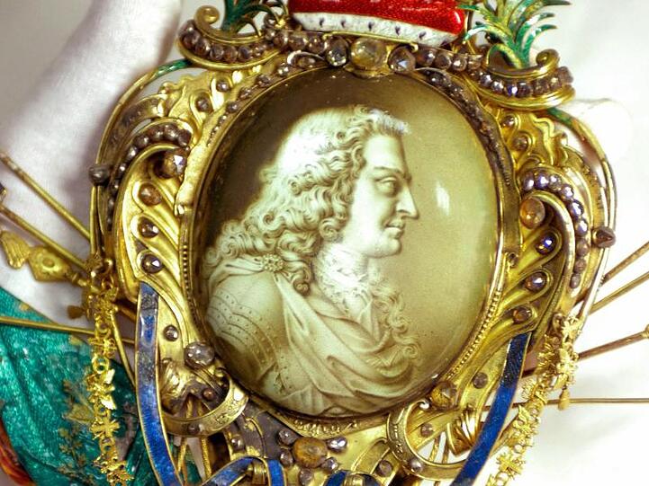 Auch eine Miniatur des "Obeliscus Augustalis" von 1722 zählt zu den Prunkstücken des barocken Dresdner Schatzkammermuseums.