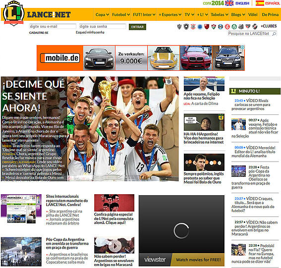 Die brasilianische Lance!: "Sagt, wie fühlt Ihr Euch!"