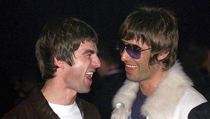 Die Brüder Noel (inksl) und Liam Gallagher. Die Brüder Noel (inksl) und Liam Gallagher.