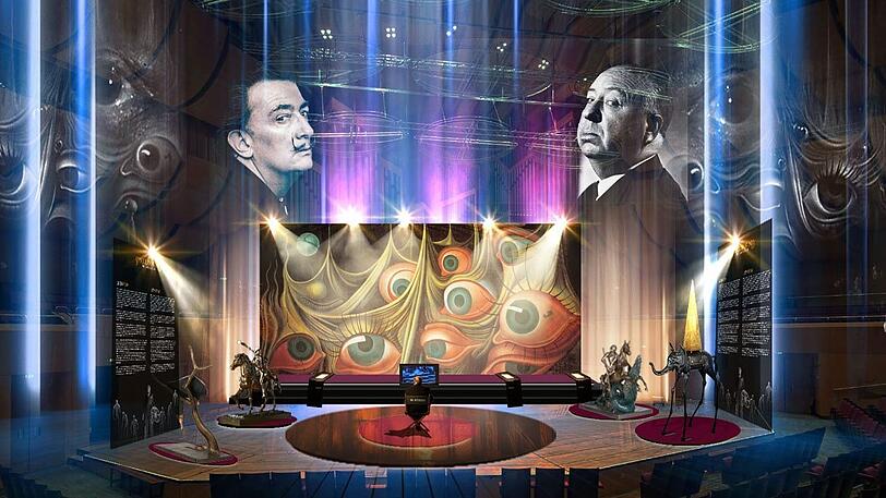 So soll die für Februar geplante Ausstellung "Dalí: Spellbound" in der Gasteig-Philharmonie aussehen.