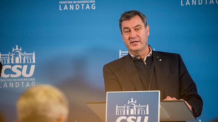 Markus Söder (CSU) schießt scharf gegen die AfD und Bundeskanzler Olaf Scholz.