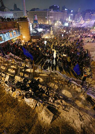 Bilder von den Protesten in der Ukraine. Die Gewalt der Regierung wird von Tag zu Tag härter.
