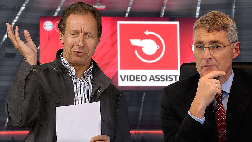 Die "Bild" hatte berichtet, dass Hellmut Krug (links) in seiner Rolle als Supervisor während der Bundesliga-Partie zwischen Schalke und Wolfsburg (1:1) unerlaubt eingegriffen habe. Lutz-Michael Fröhlich (rechts) widerspricht.