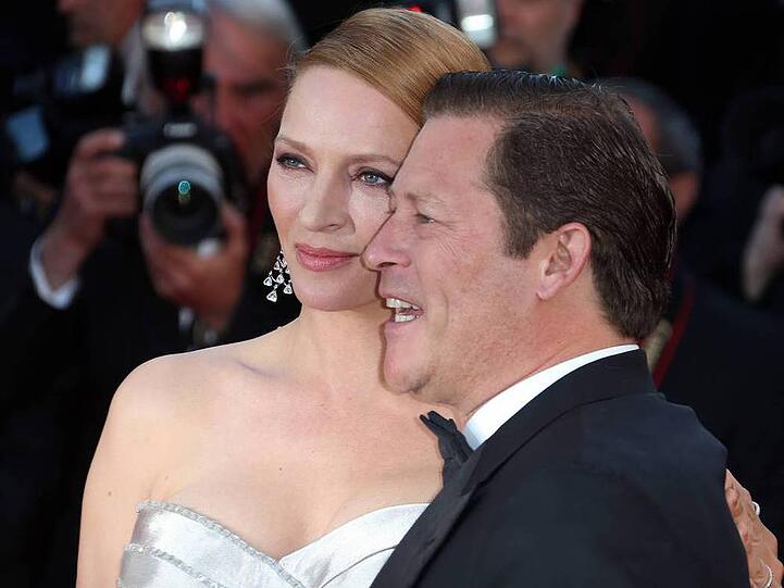 Ein Bild aus glücklicheren Tagen: Uma Thurman mit Arpad Busson