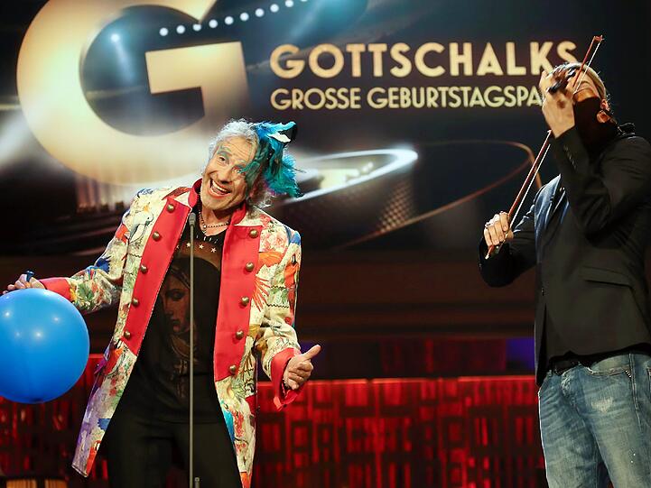 Die lustigsten Bilder vom Gottschalk-Geburtstag auf RTL...