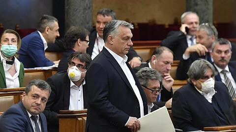 Weg in die Autokratie? Viktor Orban hat sich vom Parlament mit umfassenden Sondervollmachten ausstatten lassen.