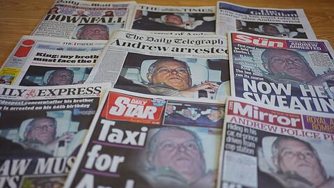 Der Fall Andrew bestimmt in Gro&szlig;britannien die Titelseiten.