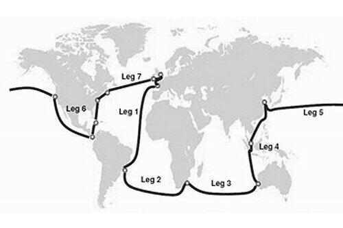 Das Clipper Race ist eine Weltumsegelungsregatta für Amateure: In zehn Monaten legen die Teilnehmer in zehn Etappen 65.000 Kilometer zurück.