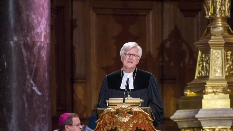 Heinrich Bedford-Strohm, Ratsvorsitzender der Evangelischen Kirche in Deutschland (EKD)und Georg Bätzing (l), der Vorsitzende der katholischen Deutschen Bischofskonferenz. Heinrich Bedford-Strohm, Ratsvorsitzender der Evangelischen Kirche in Deutschland (EKD)und Georg Bätzing (l), der Vorsitzende der katholischen Deutschen Bischofskonferenz.