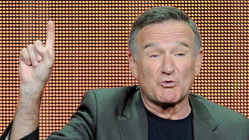 Robin Williams im Beverly Hilton Hotel in Kalifornien bei einem Pressetermin Robin Williams im Beverly Hilton Hotel in Kalifornien bei einem Pressetermin