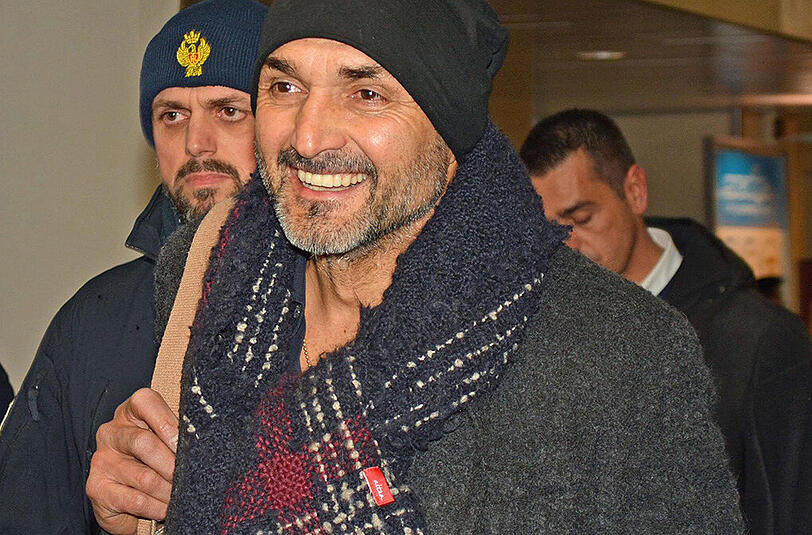 Luciano Spalletti bei seiner Ankunft in Rom.