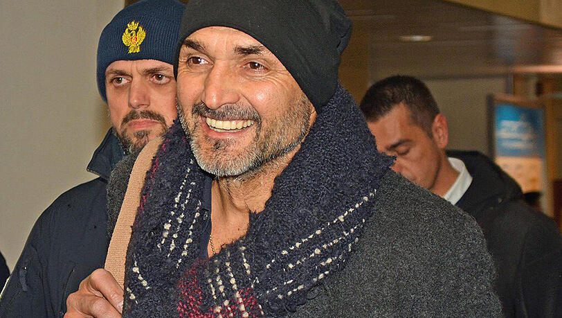 Luciano Spalletti bei seiner Ankunft in Rom. Luciano Spalletti bei seiner Ankunft in Rom.