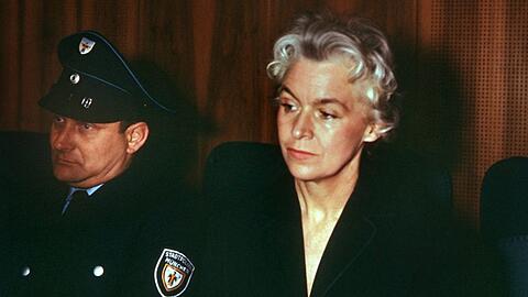 18. Mai 1962: die Angeklagte Vera Brühne im Gerichtssaal.
