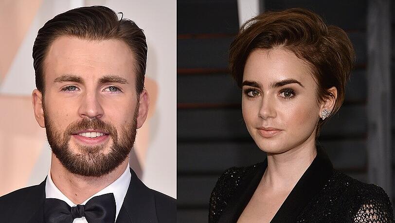 Chris Evans und Lily Collins haben sich nach den Oscars kennengelernt Chris Evans und Lily Collins haben sich nach den Oscars kennengelernt