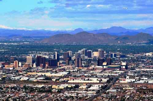 Blick auf Phoenix, Arizona; Foto: D. Gustafson, Wikipedia