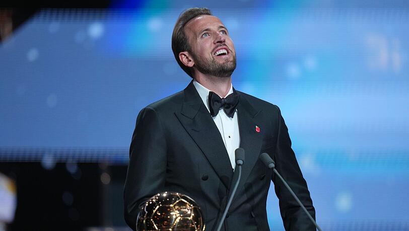 Das war knapp: Harry Kane lag im Rennen um den Ballon d'or nur wenige Punkte vor Kylian Mbapp&eacute;. (Archivbild)