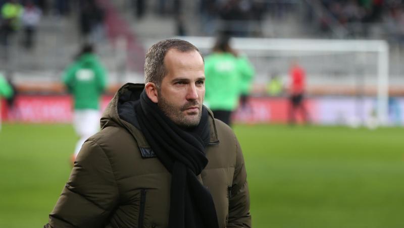 Augsburgs Trainer Manuel Baum. Foto: Karl-Josef Hildenbrand Augsburgs Trainer Manuel Baum. Foto: Karl-Josef Hildenbrand