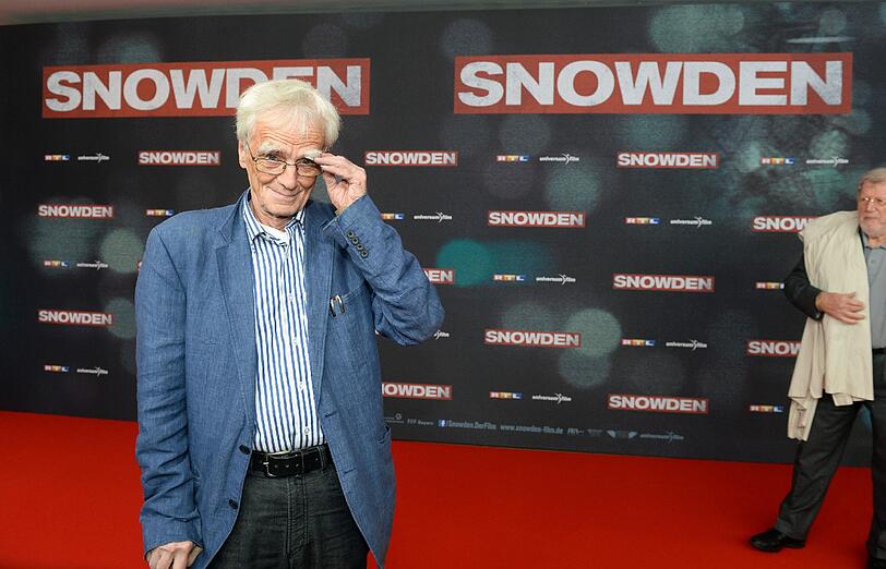 Grünen-Politiker und Snowden-Unterstützer Hans-Christian Ströbele