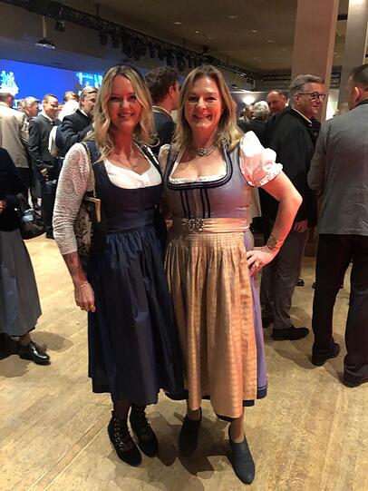 Grüne Stadträtinnen Mona Fuchs und Anja Berger.
