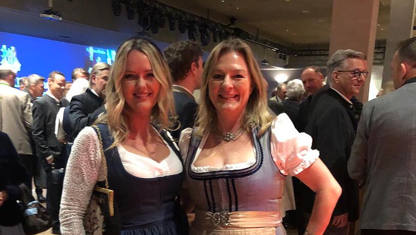 Grüne Stadträtinnen Mona Fuchs und Anja Berger.