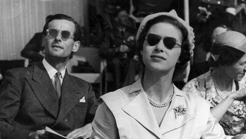 Prinzessin Margaret, die jüngere Schwester der Queen, mit ihrem heimlichen Geliebten Peter Townsend.