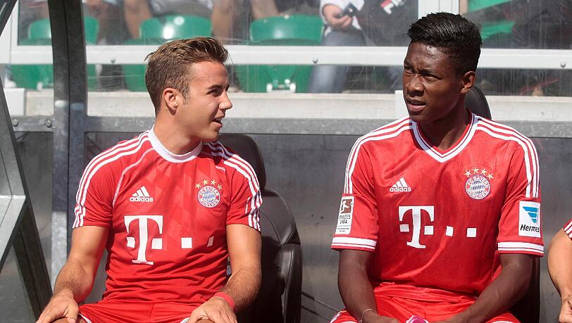 Mario Götze (l) und David Alaba. Mario Götze (l) und David Alaba.