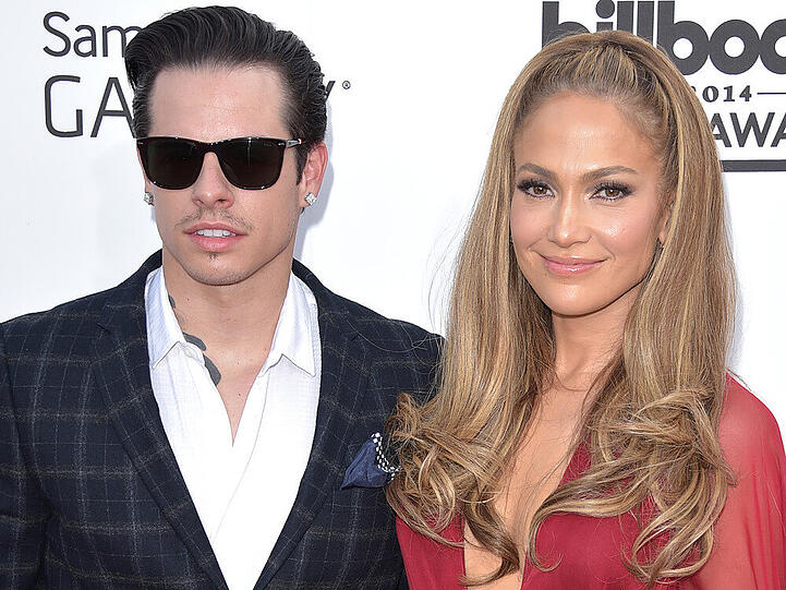 Jennifer Lopez mit ihrem 18 Jahre jüngeren Freund Casper Smart bei den Billboard Music Awards