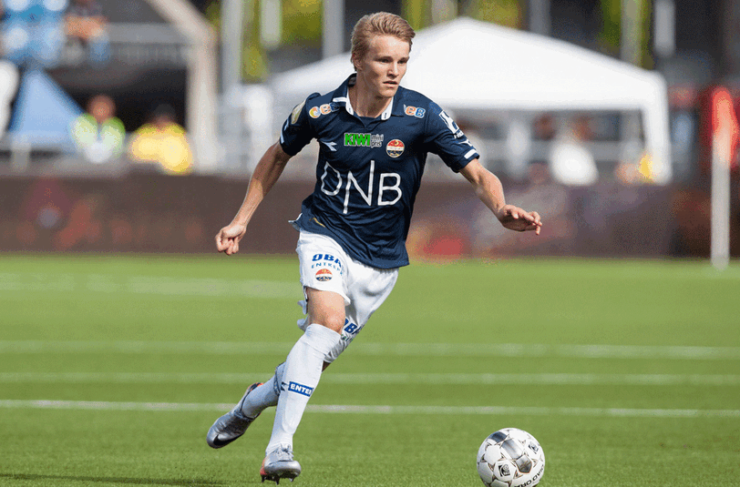 Eines der größten Talente im Weltfußball: Martin Ödegaard - hier im Tirkot seines norwegischen Vereins Strömsgodset.
