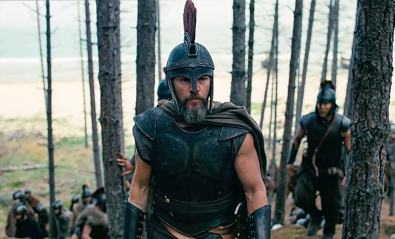 Matt Damon als Odysseus in Christopher Nolans neuer Verfilmung, die im Juli in die Kinos kommt. Im Lustspielhaus steht die &bdquo;Odyssee&ldquo; schon diese Woche auf dem Spielplan.