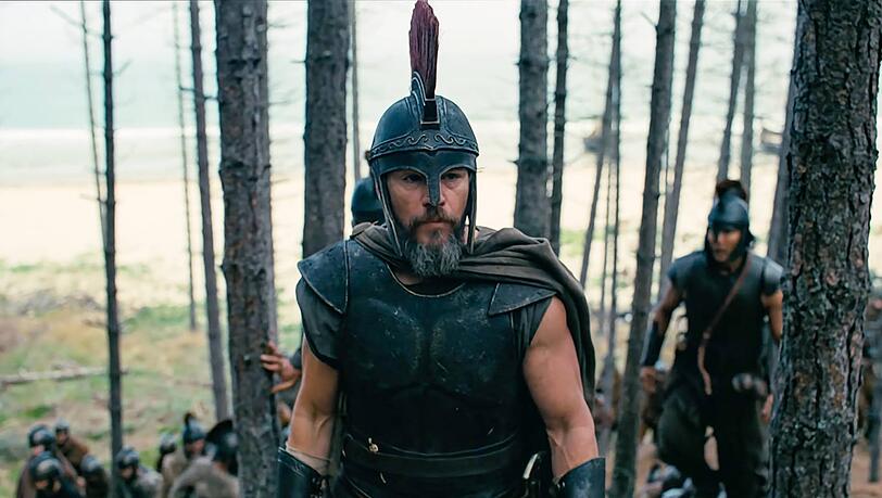 Matt Damon als Odysseus in Christopher Nolans neuer Verfilmung, die im Juli in die Kinos kommt. Im Lustspielhaus steht die &bdquo;Odyssee&ldquo; schon diese Woche auf dem Spielplan.