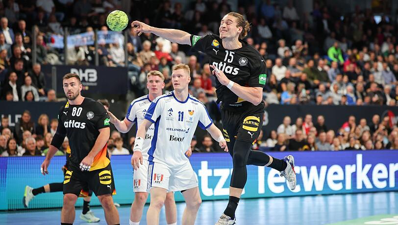 Juri Knorr präsentierte sich gegen Island in starker Form. Juri Knorr präsentierte sich gegen Island in starker Form.