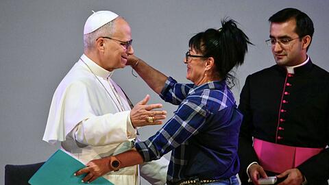 "Jeder Mensch ist w&uuml;rdig", sagte der Papst zu den H&auml;ftlingen.