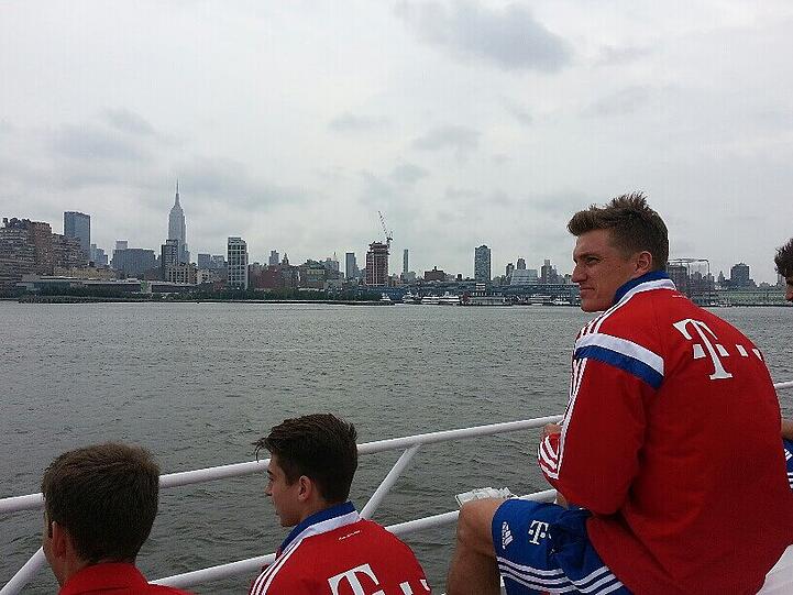 Weitere Bilder der Sightseeing-Tour des FC Bayern München.