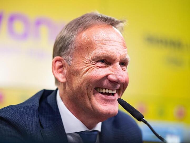 Hans-Joachim Watzke, Geschäftsführer von Borussia Dortmund, während einer Pressekonferenz. Foto: Guido Kirchner/Archivbild