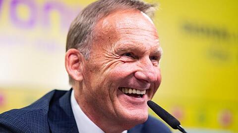 Hans-Joachim Watzke, Geschäftsführer von Borussia Dortmund, während einer Pressekonferenz. Foto: Guido Kirchner/Archivbild