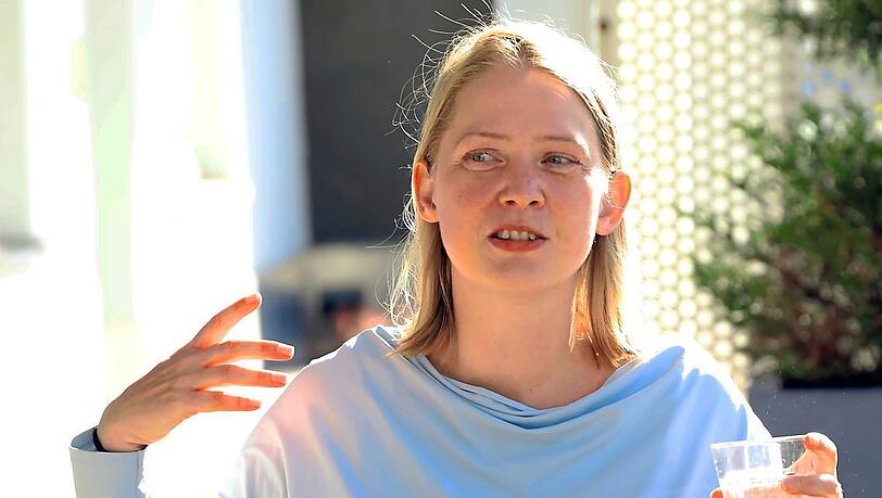 "An den BMW-Zylinder ketten? Warum nicht?": Simone Burger.