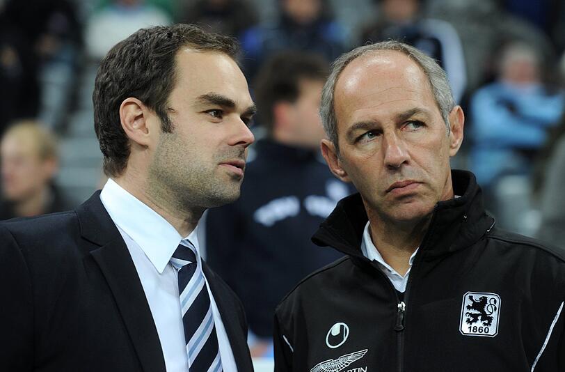 1860-Geschäftsführer Robert Schäfer und Coach Reiner Maurer waren nicht wirklich zufrieden mit dem 1:1 gegen Aue.
