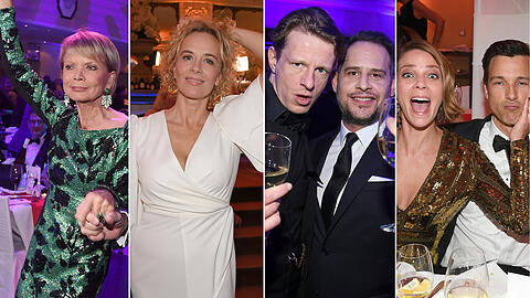 Auf dem deutschen Filmball im Bayerischen Hof in München lassen es die Promis ordentlich krachen.