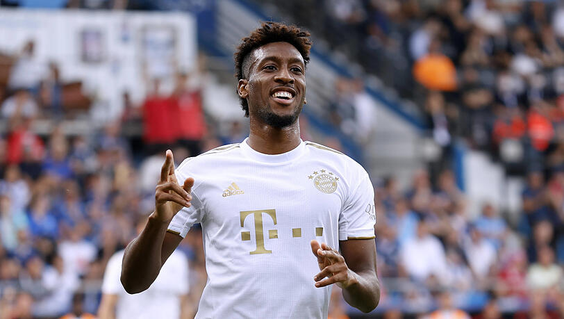 Der herausragende Bayern-Spieler beim 7:0-Sieg in Bochum: Kingsley Coman, der ein Tor selbst erzielte und an drei weiteren Treffern direkt beteiligt war.
