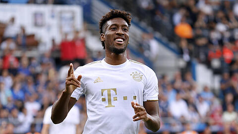 Der herausragende Bayern-Spieler beim 7:0-Sieg in Bochum: Kingsley Coman, der ein Tor selbst erzielte und an drei weiteren Treffern direkt beteiligt war.