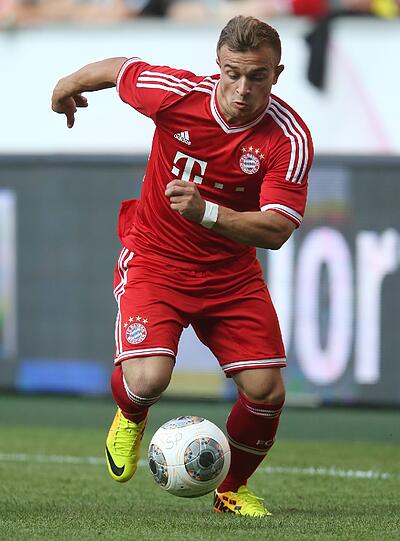 XHERDAN SHAQIRI: Kam zu spät für eine Bewertung.