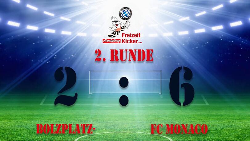 Der FC Monaco Royal gewann die Partie in der 2. Runde mit 6:2. Der FC Monaco Royal gewann die Partie in der 2. Runde mit 6:2.