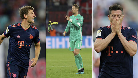 Selbst die Besten werden nicht jünger. Manuel Neuer (Mitte), der Kapitän, ist 33 Jahre alt, sein Stellvertreter Robert Lewandowski 31 (rechts), und Thomas Müller ist gerade 30 geworden. Für sie gilt alle noch mehr, was für Kovac gilt: Jetzt oder nie!