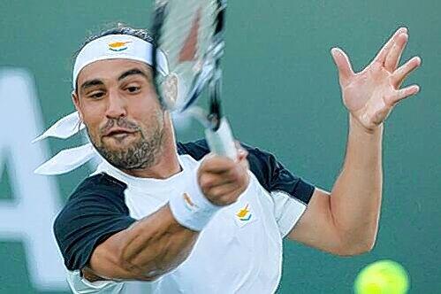 Immer mit voller Power: Marcos Baghdatis aus Zypern.